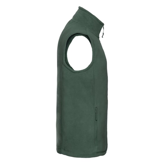 Russell Mens Fleece Outdoor Gilet (Bottle Green) - Image 3