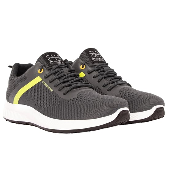 Crosshatch Mens Kamran Trainers (Grey) - Image 1