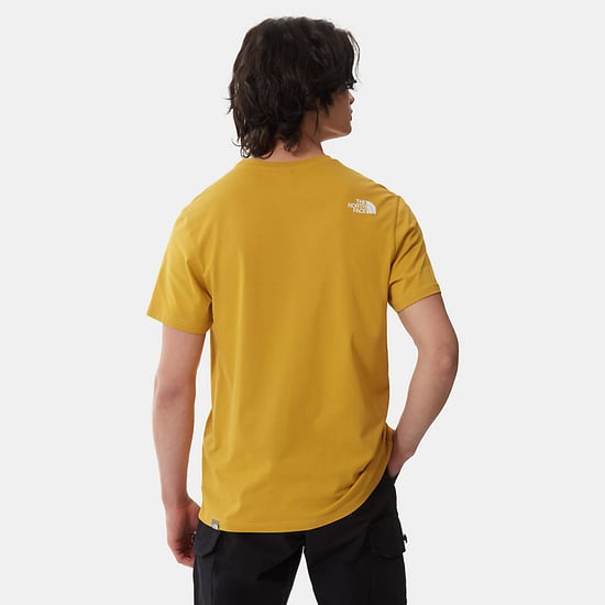 The North Face Men's Short Sleeve Simple Dome T-Shirt Arrowwood Yellow - Image 5