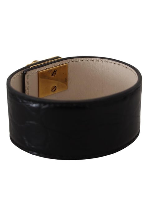 Pulsera De Llavero De Corazon De Cuero Negro - Image 2