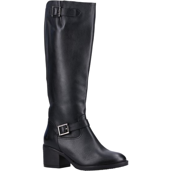 Hush Puppies Heidi Leather Women's Black Leather Boots - Image 1