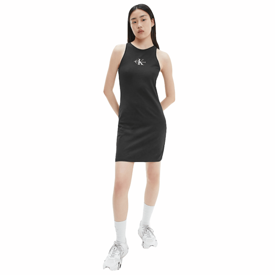 Bata de Calvin Klein para mujer con logotipo clásico en la parte delantera - Image 1