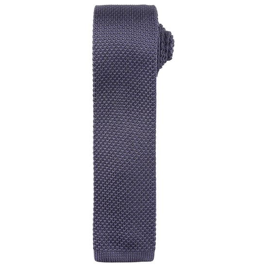 Premier Unisex Adult Slim Knitted Tie (Steel) - Image 1