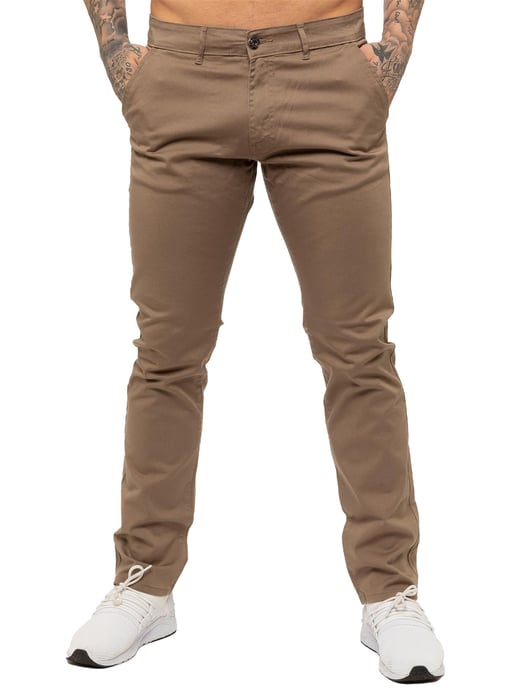 Enzo | Jeans Chino Slim Fit de Stretch para Hombre - Beis - Image 2
