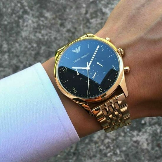 Emporio Armani AR1893 Beta Men's Gold Chronograph Watch