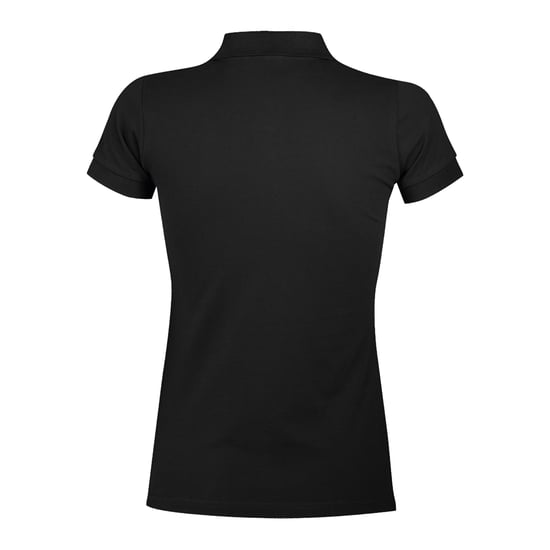 SOLS Womens/Ladies Portland Polo Shirt (Black) - Image 2