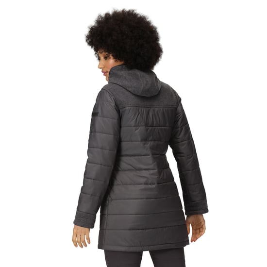 Regatta Womens/Ladies Melanite Baffled Padded Jacket (Seal Grey)