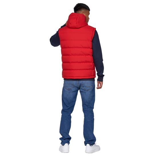 Crosshatch Mens Kampnew Embossed Gilet (Red) - Image 2