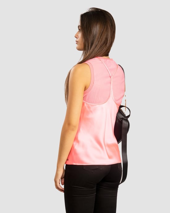Armani Exchange Womens Layered Satin Blouse - Image 6