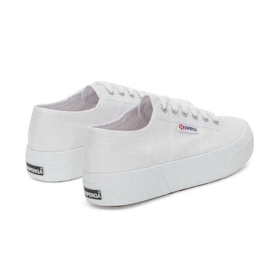 Superga Womens/Ladies 2740 Lace Up Platforms (White) - Image 2