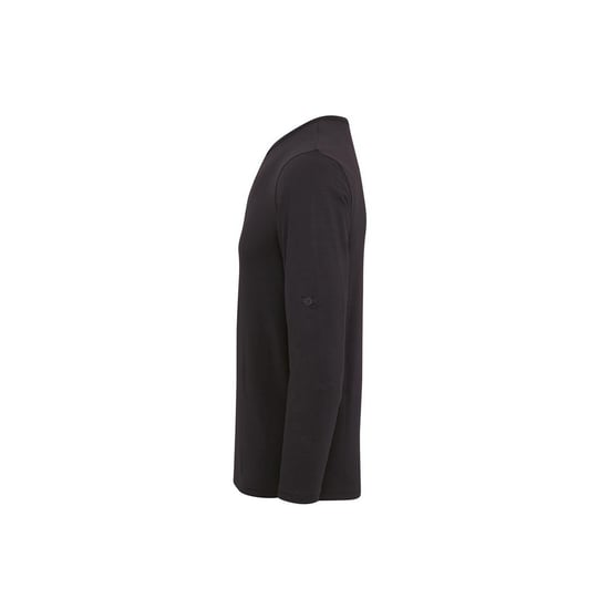 Premier Mens Long John Roll Sleeve T-Shirt (Black) - Image 3