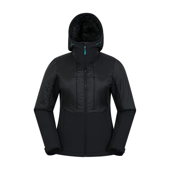 Mountain Warehouse Womens/Ladies Machina Hybrid Padded Jacket (Black) - Image 1