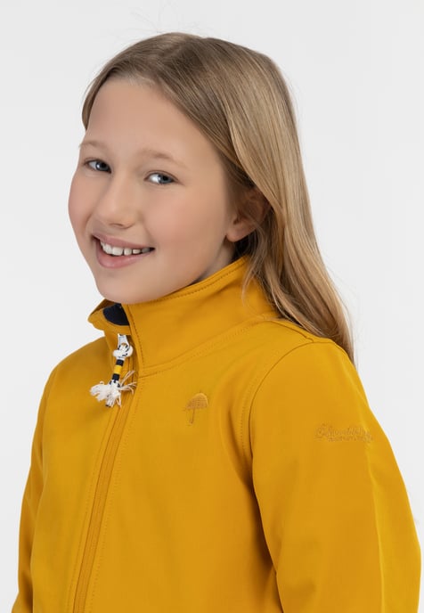 Schmuddelwedda softshell jacket Girls mustard - Image 5