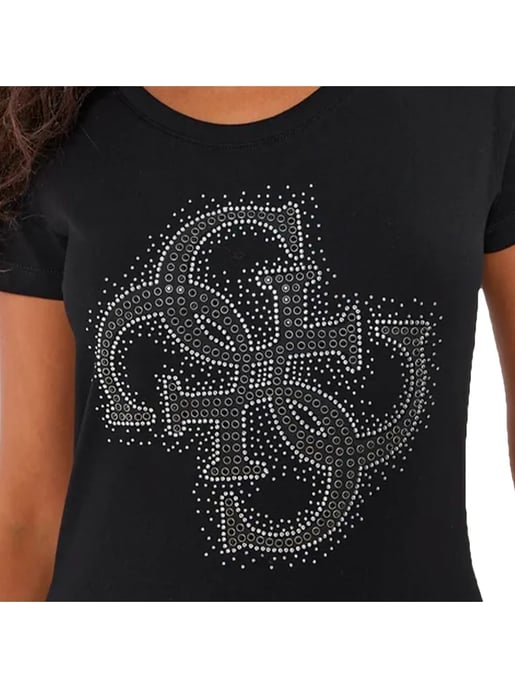 Camiseta Guess con diamantes de imitación para mujer 4G - Image 2