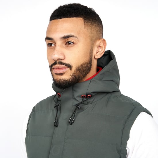 Crosshatch Mens Kampleys Embossed Gilet (Deep Olive) - Image 5
