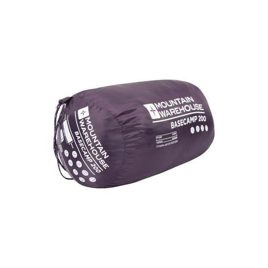 Mountain Warehouse Basecamp 200 Summer Sleeping Bag (Purple) - Image 5