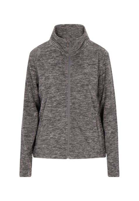 Dreimaster fleece jacket women Grey melange - Image 1