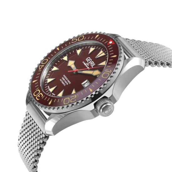 Reloj Automático Suizo Gevril para Hombre Hudson Yards con Dial Chocolate - Image 3