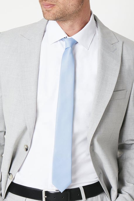 Dusty Blue Slim Tie