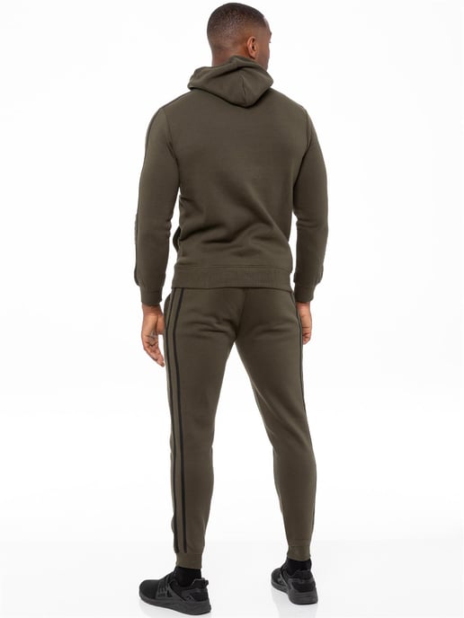 Enzo | Conjunto de Chándal con Capucha y Cinta de Pullover para Hombre - Caqui - Image 2