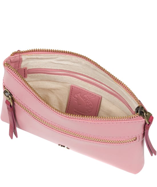 'Sweetie' Blush & Orchid Leather Cross Body Bag