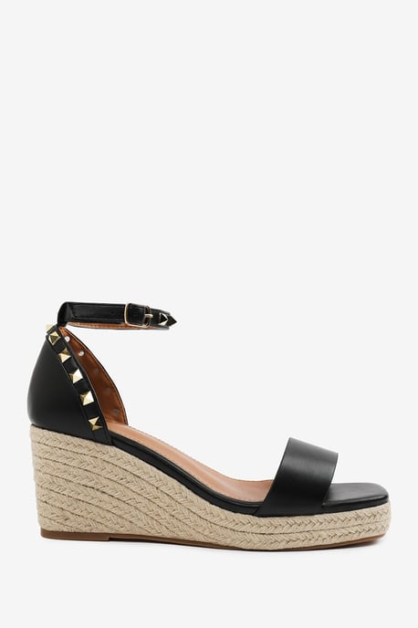 Wheres That From Womens 'Sawyer' Wide Fit Wedge Sandals With Gladiator Ankle Strap