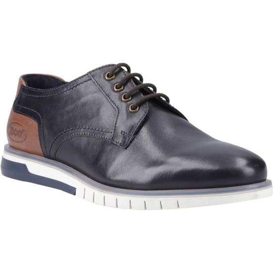 Pod Cillian Leather Men's Navy Lace-Up Shoes - Image 1