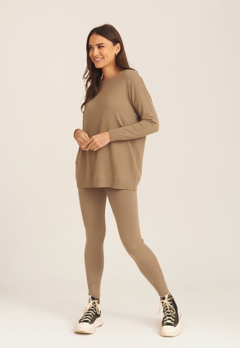 Leggings de algodón cepillado - Image 2