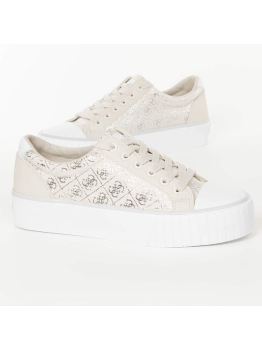 Zapatillas Guess para mujer con logo, talla 4G, color plata - Image 2
