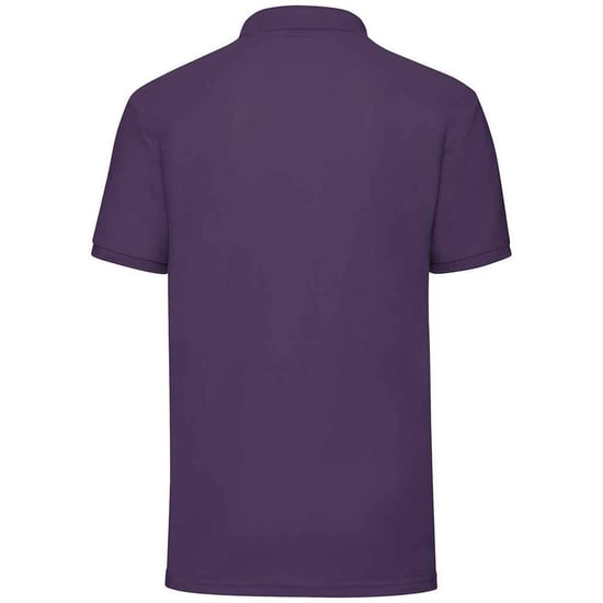 Fruit of the Loom Mens Pique Polo Shirt (Purple) - Image 2