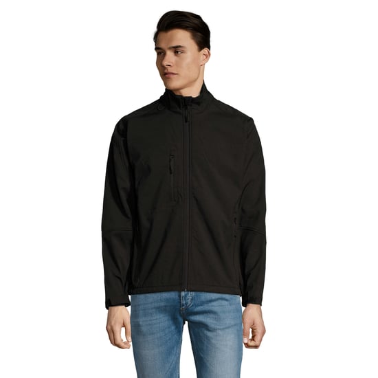 SOLS Mens Relax Soft Shell Jacket (Black) - Image 1