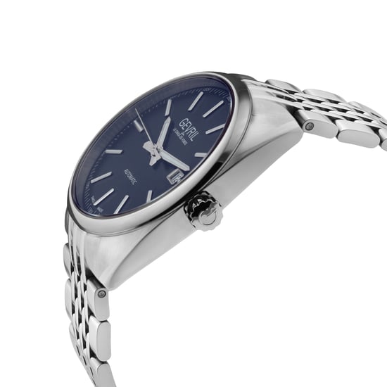 Gevril Five Points 48701 Reloj automático de fabricación suiza Sellita SW200 de acero inoxidable con fecha luminosa para hombre - Image 3