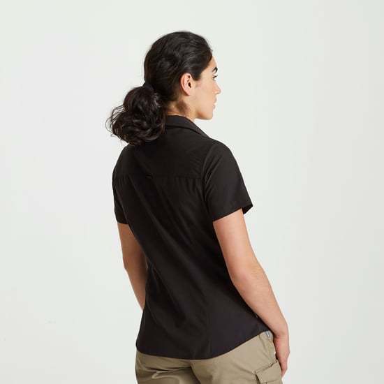 Craghoppers Womens/Ladies Expert Kiwi Short-Sleeved Shirt (Black)