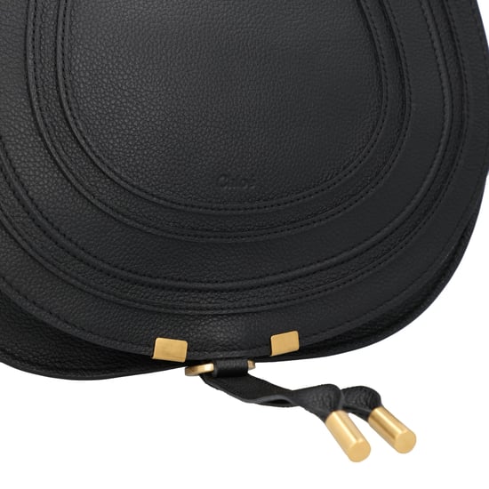 Chloé Marcie Medium Saddle Bag Black - Image 5