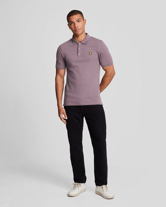 Polo violeta malva Highland con logo en el pecho de Lyle & Scott - Image 2