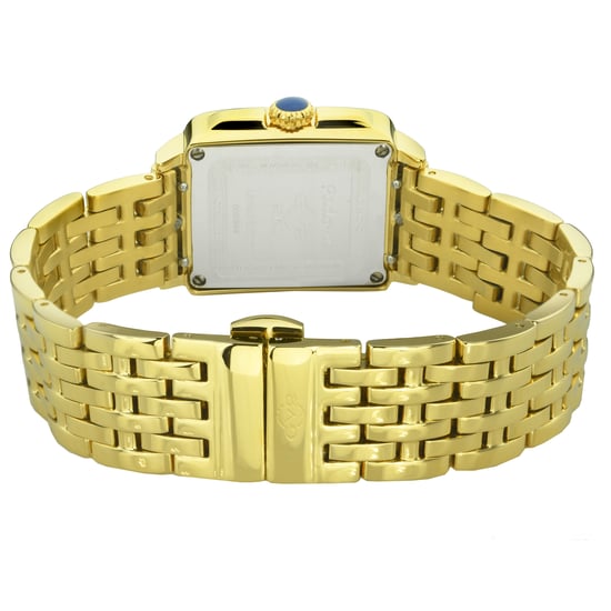 Reloj GV2 Padova para mujer con esfera negra y correa de oro amarillo. - Image 3