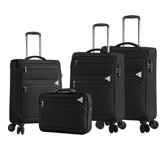 Lightweight Navy 8 Wheel Luggage Suitcases Set of 4