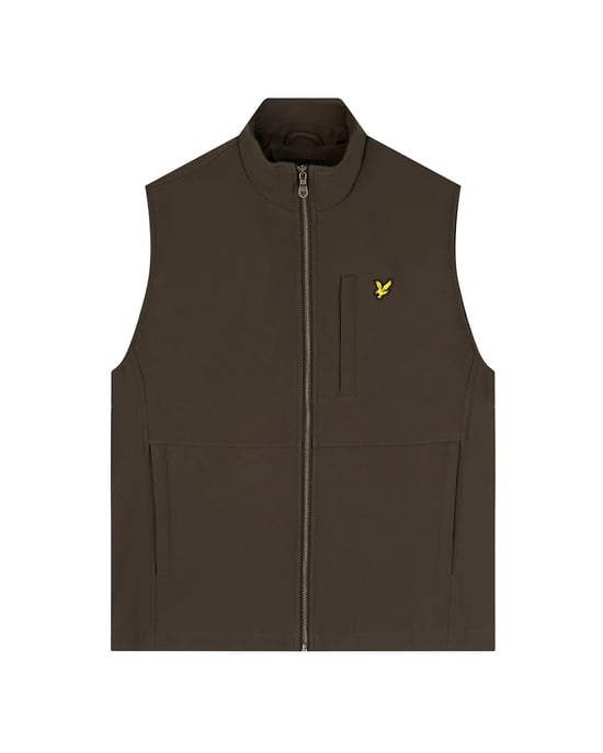 Men's Lyle & Scott Softshell Gilet in Grey
