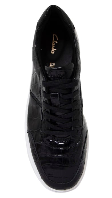 Clarks Hero Walk Womens Black Trainers