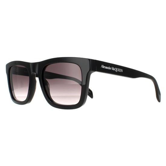 Alexander McQueen Square Mens Shiny Black Grey Gradient AM0301S