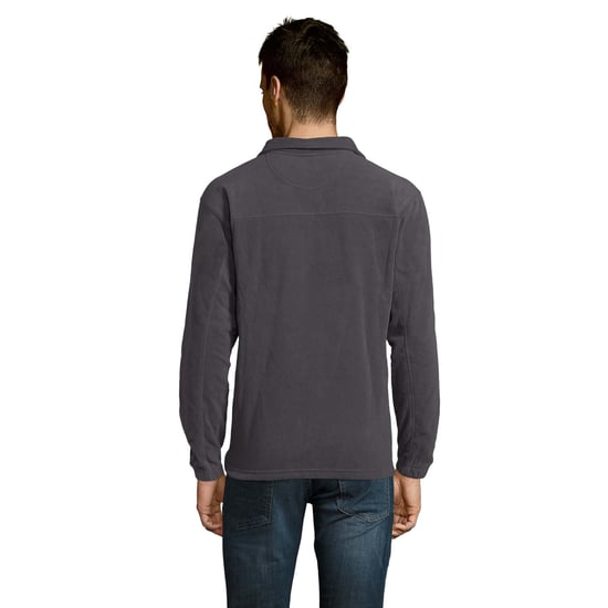SOLS Unisex Adult Ness Half Zip Fleece Top (Charcoal Grey) - Image 2