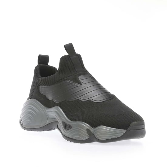 Men's Armani Knitted Trainers in Black - Image 2