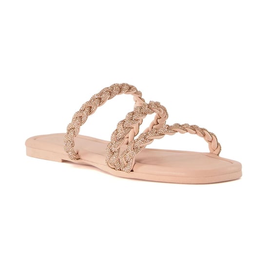 Dune Lassa Synthetic Women's Nude Sandals - Image 1