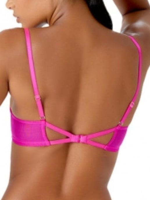 Envy Non Padded Plunge Bra - Pink Glo