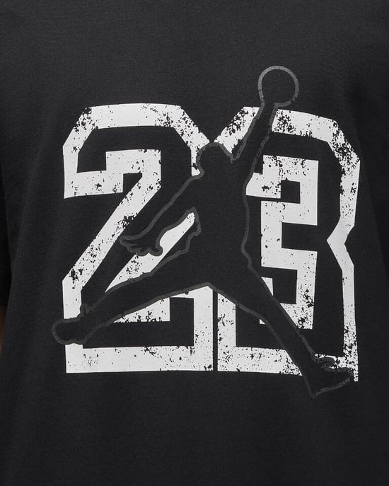 Nike Air Jordan Mens T Shirt In Black