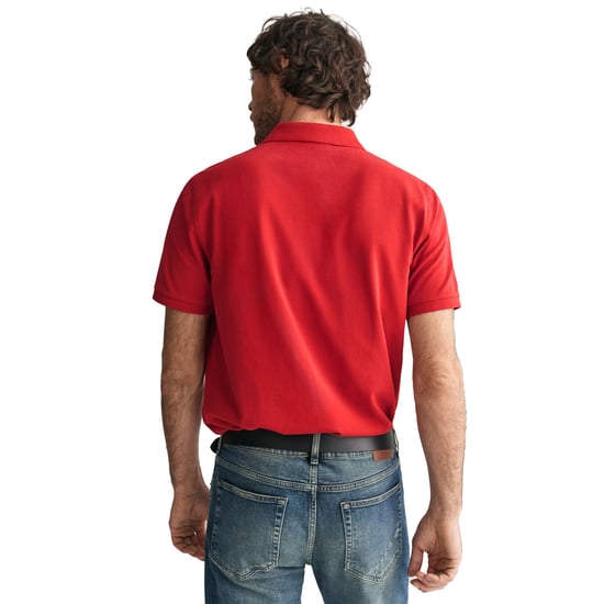 GANT Polo Shirt - REGULAR SHIELD short sleeve button placket embroidery