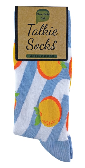 TALKIE SOCKS - Calcetines de algodón para mujer con diseño frutal y original - Image 2