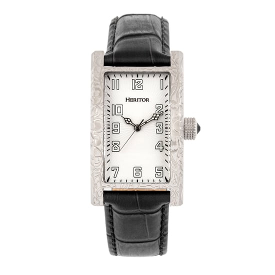 Reloj Heritor automático Jefferson con correa de cuero - Image 1