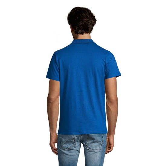SOLS Mens Prescott Jersey Polo Shirt (Royal Blue) - Image 2