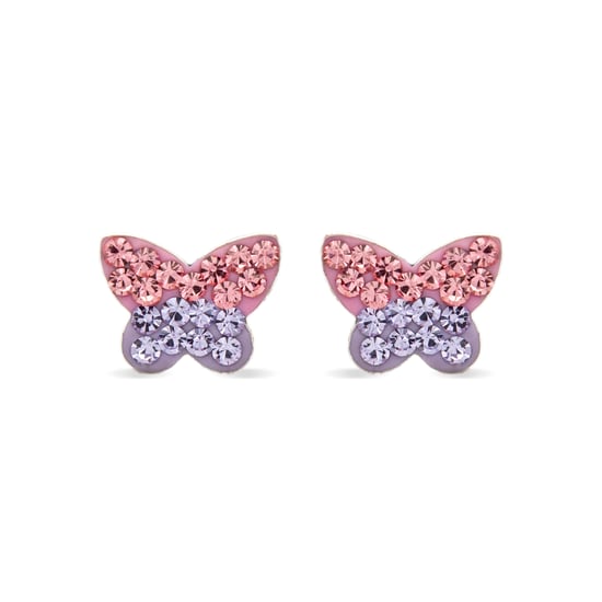 Pendientes Luxenter de Plata de Ley 925 con Circonita Multicolor acabados en rodio - Mariposa - Image 1
